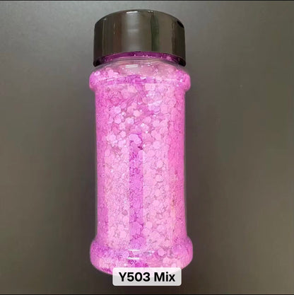 2 oz Shakers - Neon Chunky Glitter Mix
