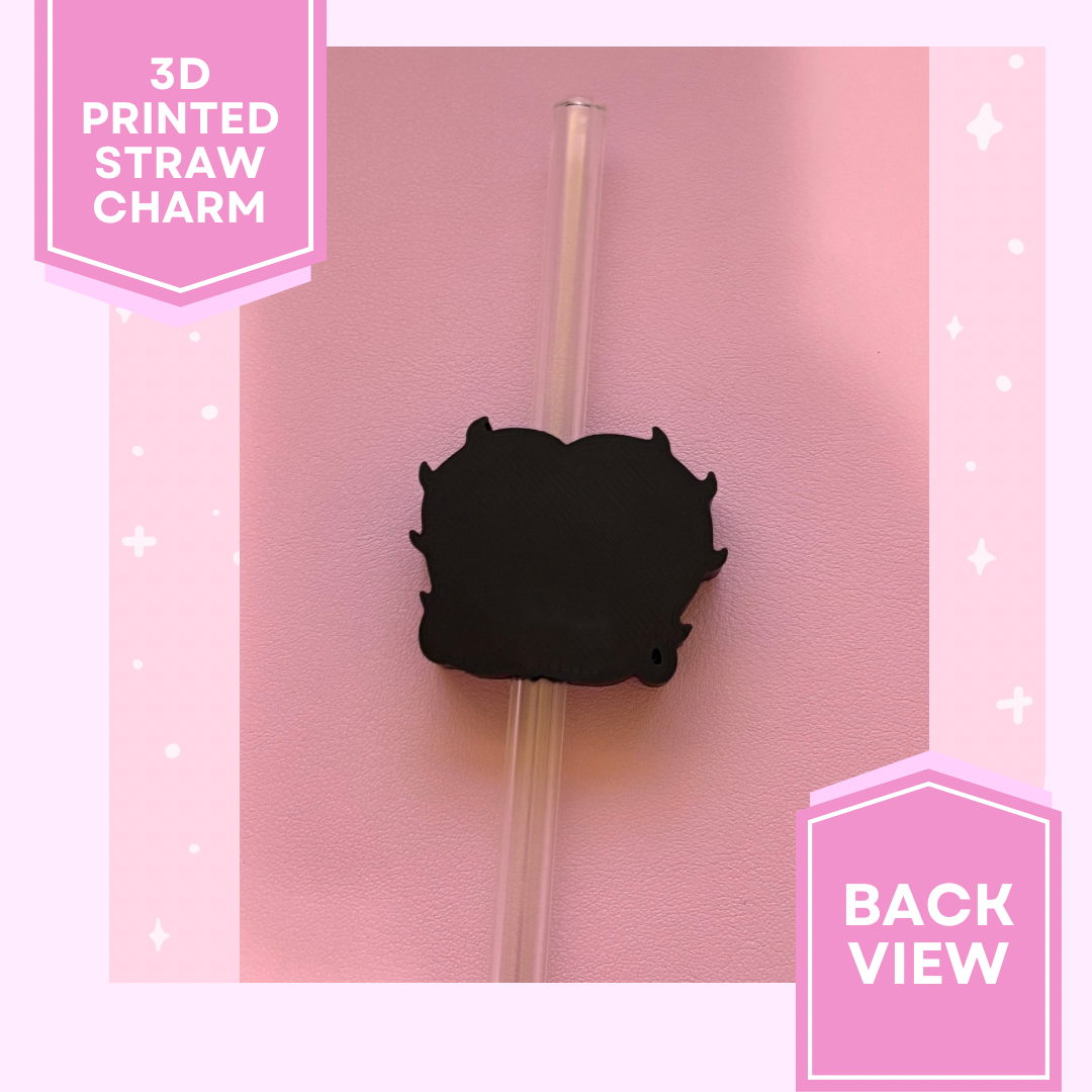 3D Printed Straw Charm- Betty #2