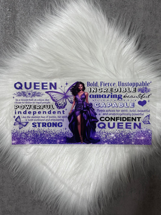 UV DTF Wrap- Purple Queen