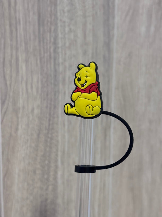 Straw Topper- Yellow Bear #3