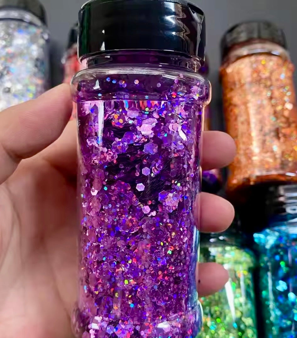 2 oz Shakers -Chunky Glitter Mix