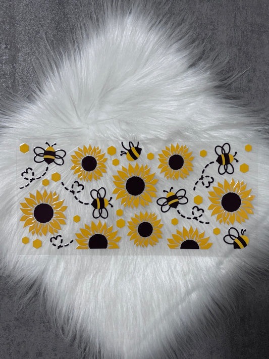 UV DTF Wrap- Sunflowers & Bees