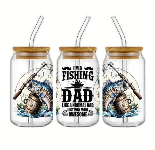 UV DTF Wrap- Fishing Dad