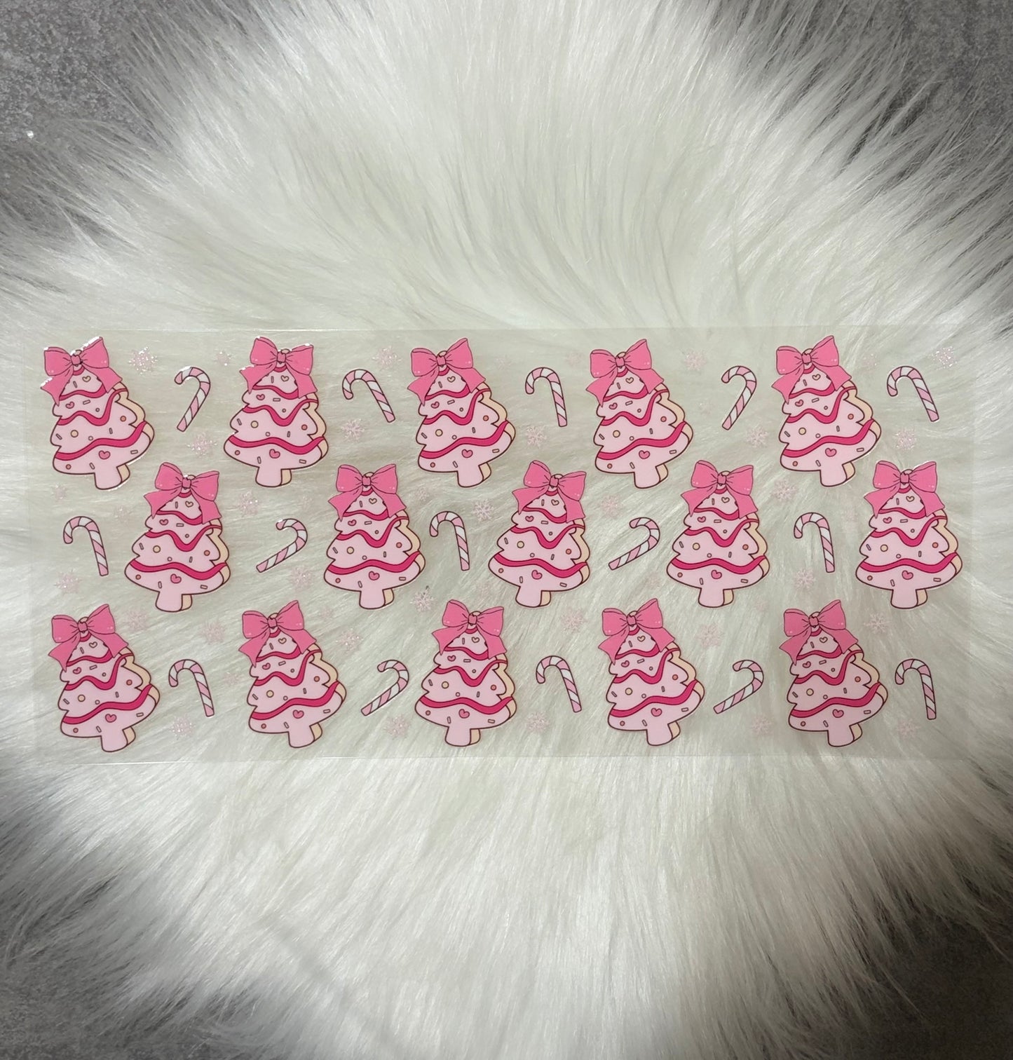 16oz UV DTF Wrap- Christmas Tree Cakes