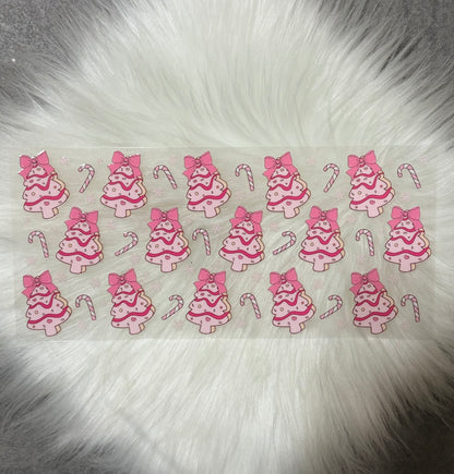 16oz UV DTF Wrap- Christmas Tree Cakes