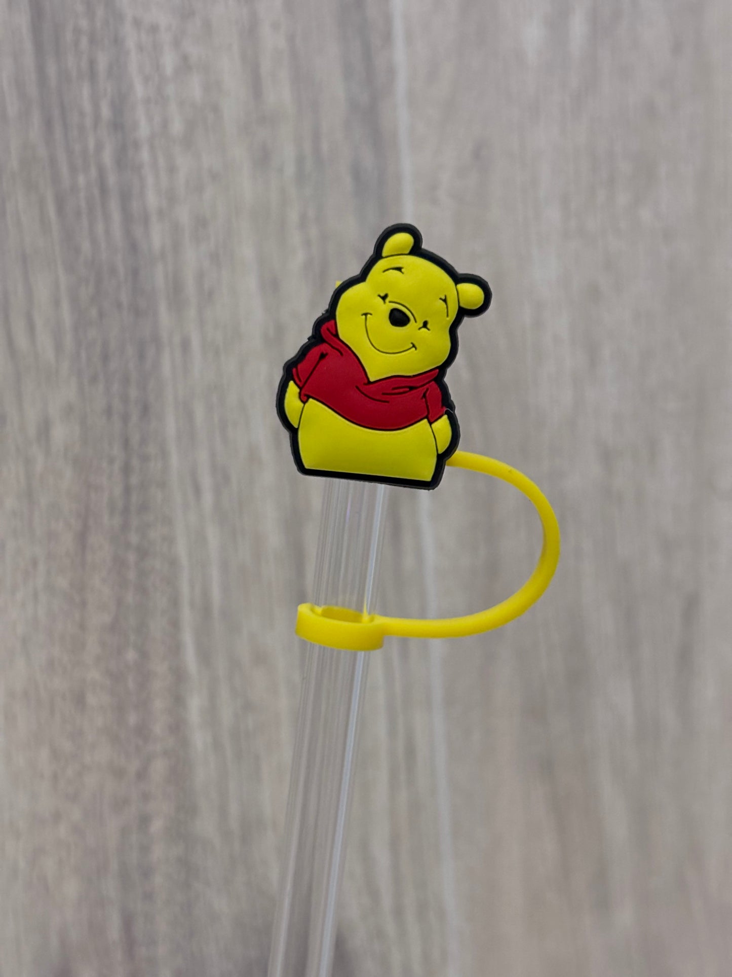 Straw Topper- Yellow Bear #1