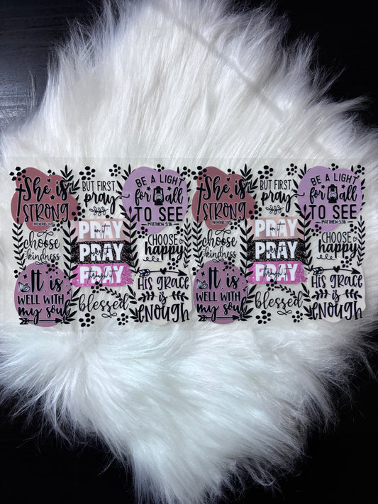 UV DTF Wrap- Pray