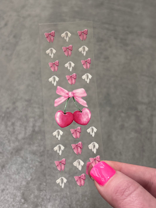 UVDTF Pen Wrap- Cherry Coquette