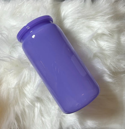 16oz Macaron Plastic Can Cups with Plastic Lid and Plastic Straw**PLEASE READ DESCRIPTION***