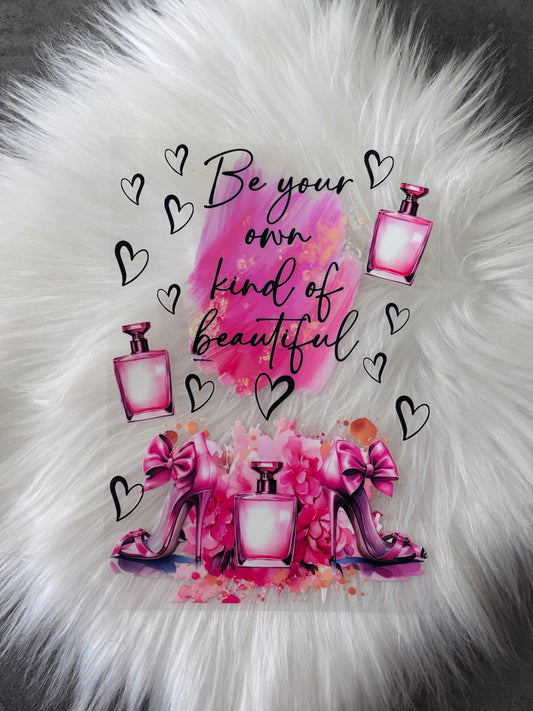 UVDTF NOTEBOOK DECAL- Be Your Own Kind Of Beautiful