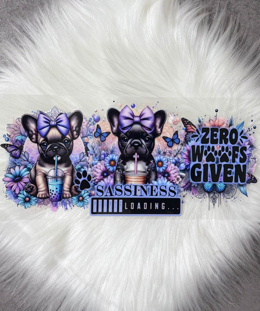 16oz UV DTF Wrap- Dog/Zero Woofs Given