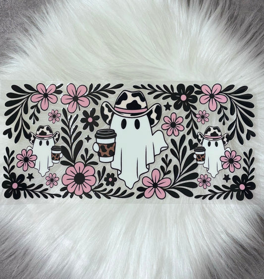 16oz UV DTF Wrap- Cowgirl Ghost