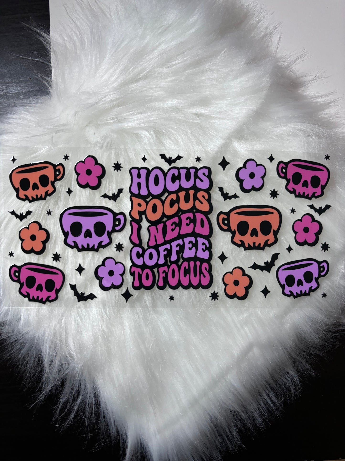 UV DTF Wrap- Hocus Pocus I Need Coffee