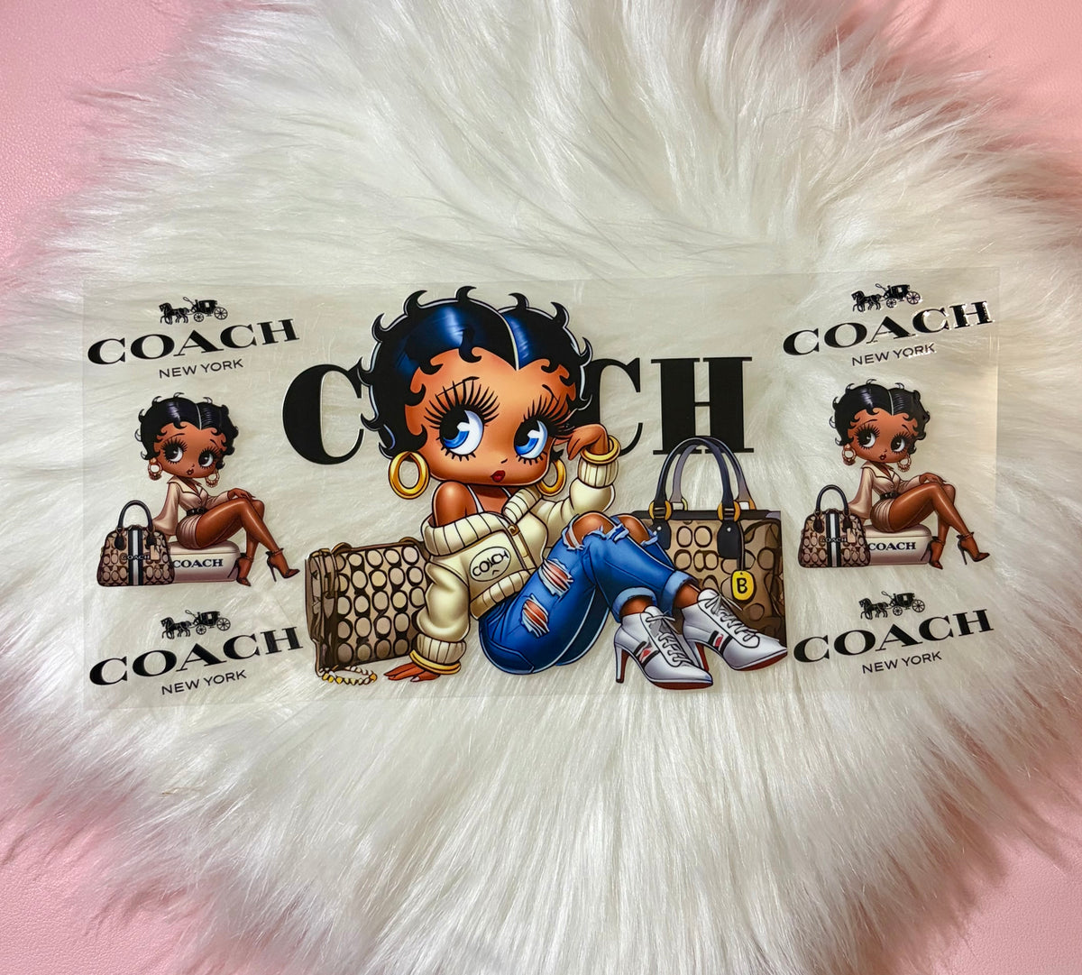 16oz UV DTF Wrap-  Betty Coach