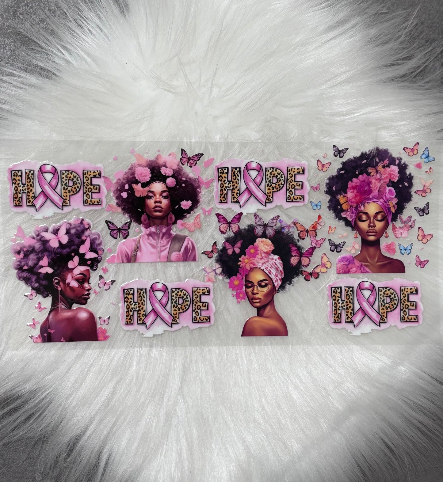 16oz UV DTF Wrap- Hope Breast Cancer