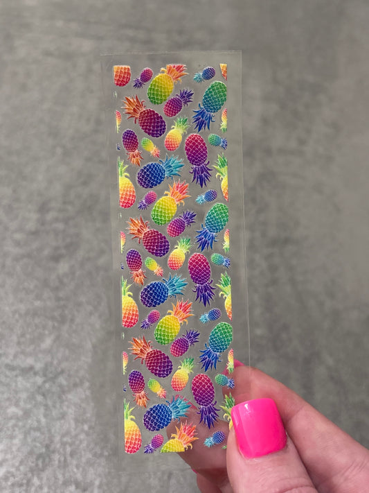 UVDTF Pen Wrap- Neon Pineapples