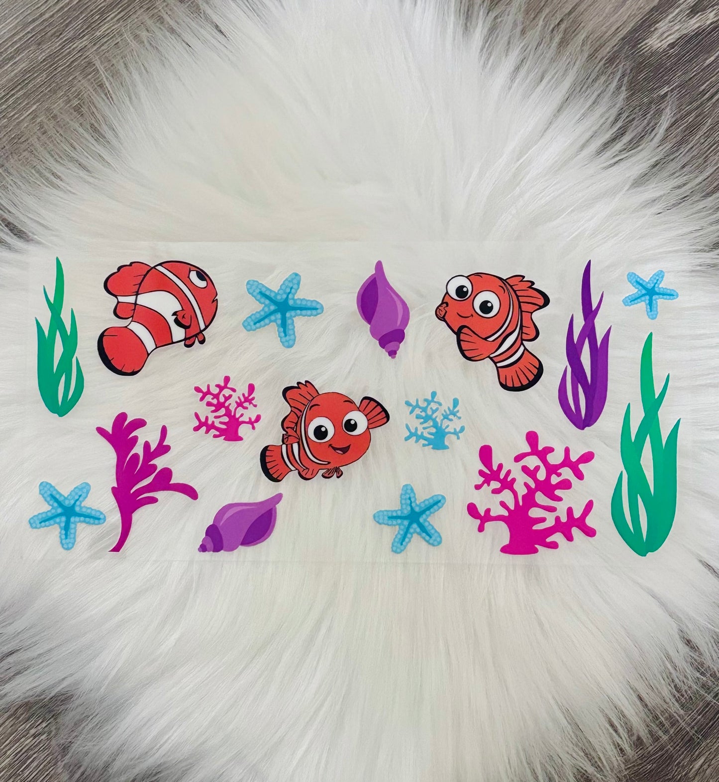 16oz UV DTF Wrap- Orange Fish