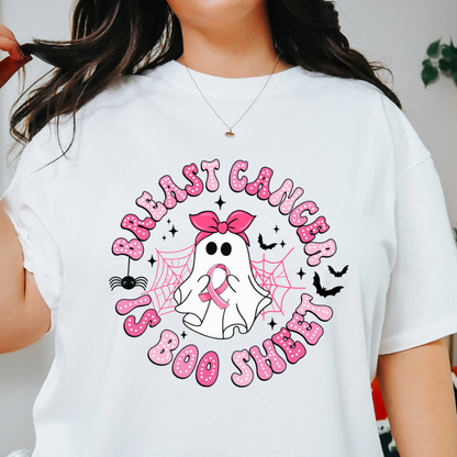 Breast Cancer Is Boo Sheet- Ready To Press DTF Transfer- / Shirt not Included*