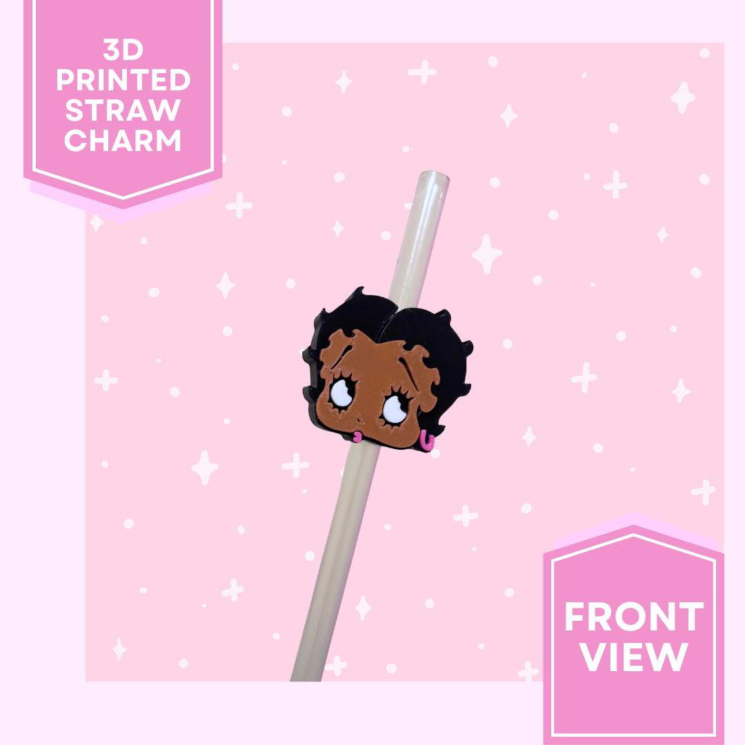 3D Printed Straw Charm- Betty