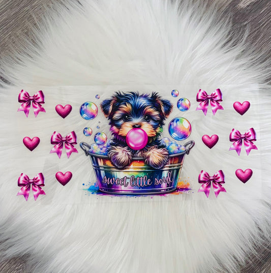 16oz UV DTF Wrap- Sweet Little Soul Dog