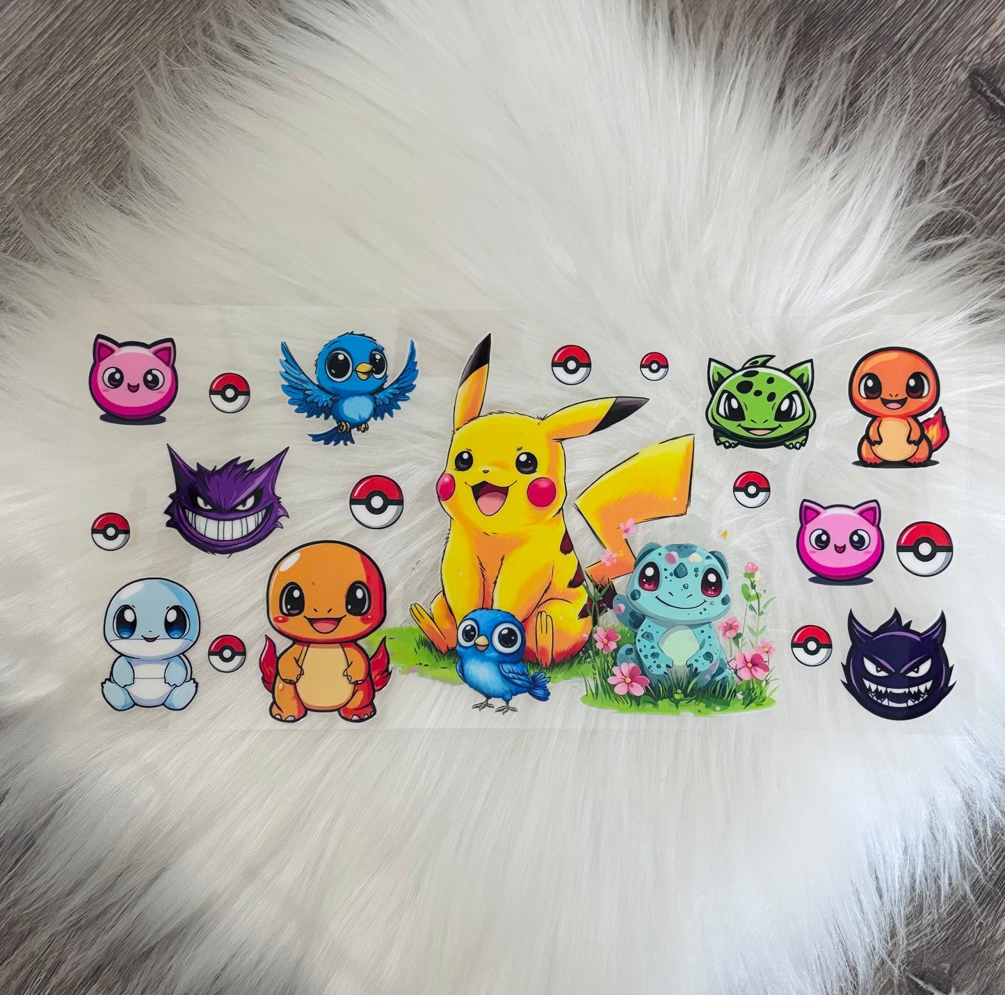 16oz UV DTF Wrap- Yellow Anime