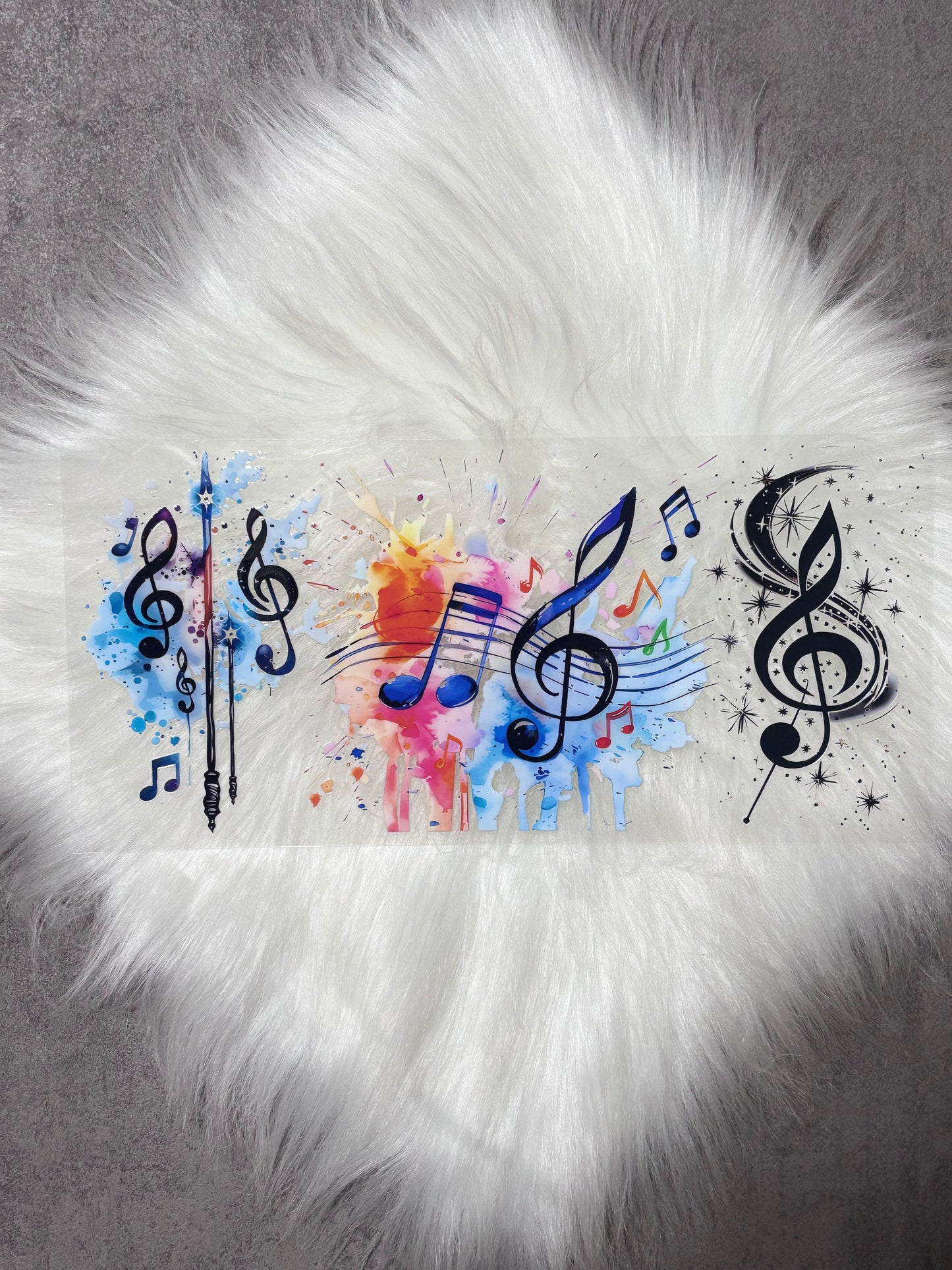 UV DTF Wrap- Music Notes