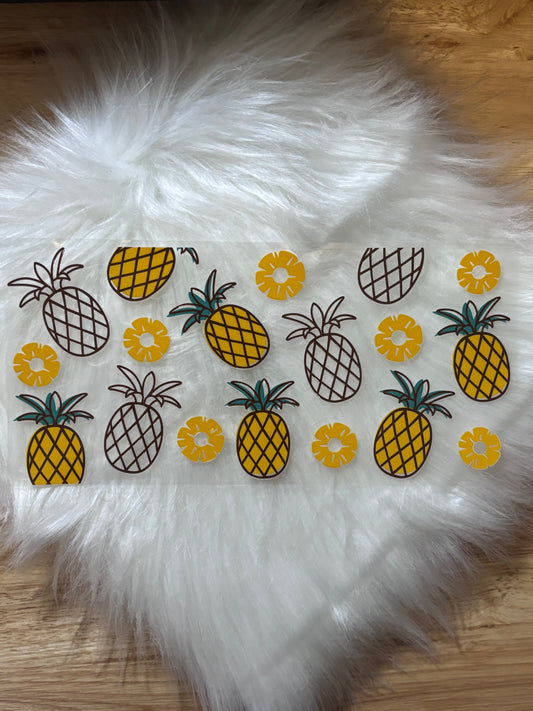 16oz UV DTF Wrap- Pineapples