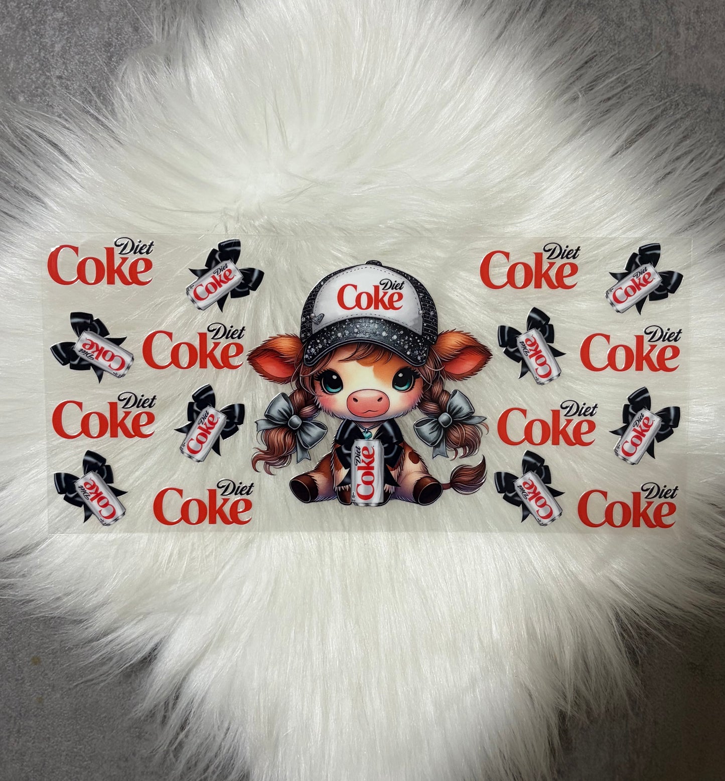 16oz UV DTF Wrap- DC Highland Cow