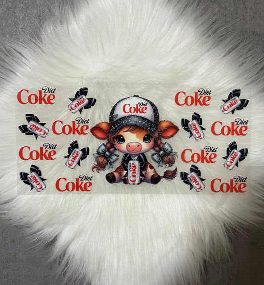 16oz UV DTF Wrap- DC Highland Cow