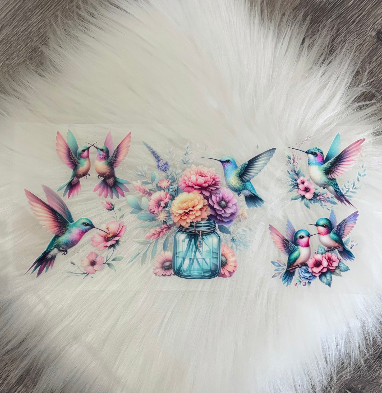 16oz UV DTF Wrap- Hummingbirds #2