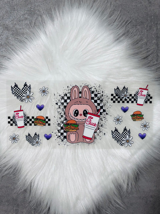 16oz UV DTF Wrap- Checkered BuBu