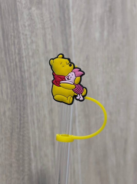 Straw Topper- Yellow Bear #2