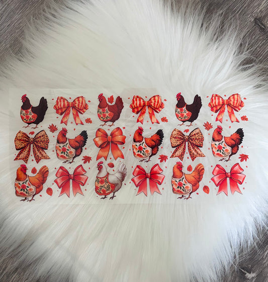 16oz UV DTF Wrap- Roosters