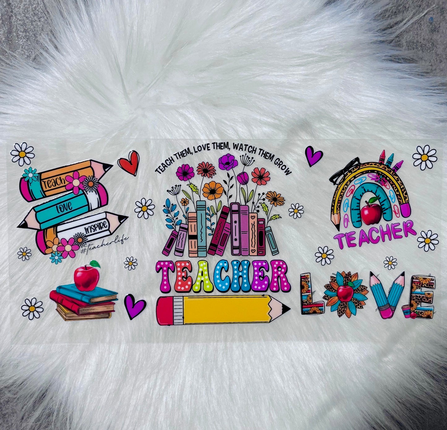 UV DTF Wrap- Teacher Love