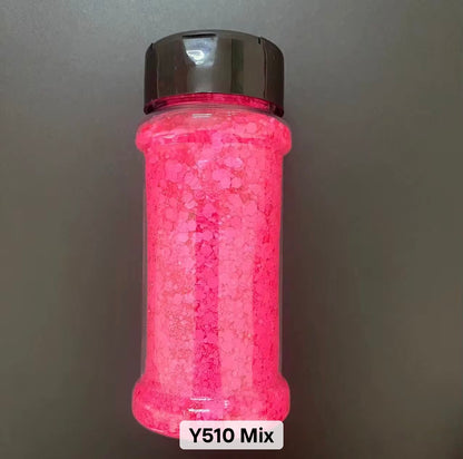 2 oz Shakers - Neon Chunky Glitter Mix