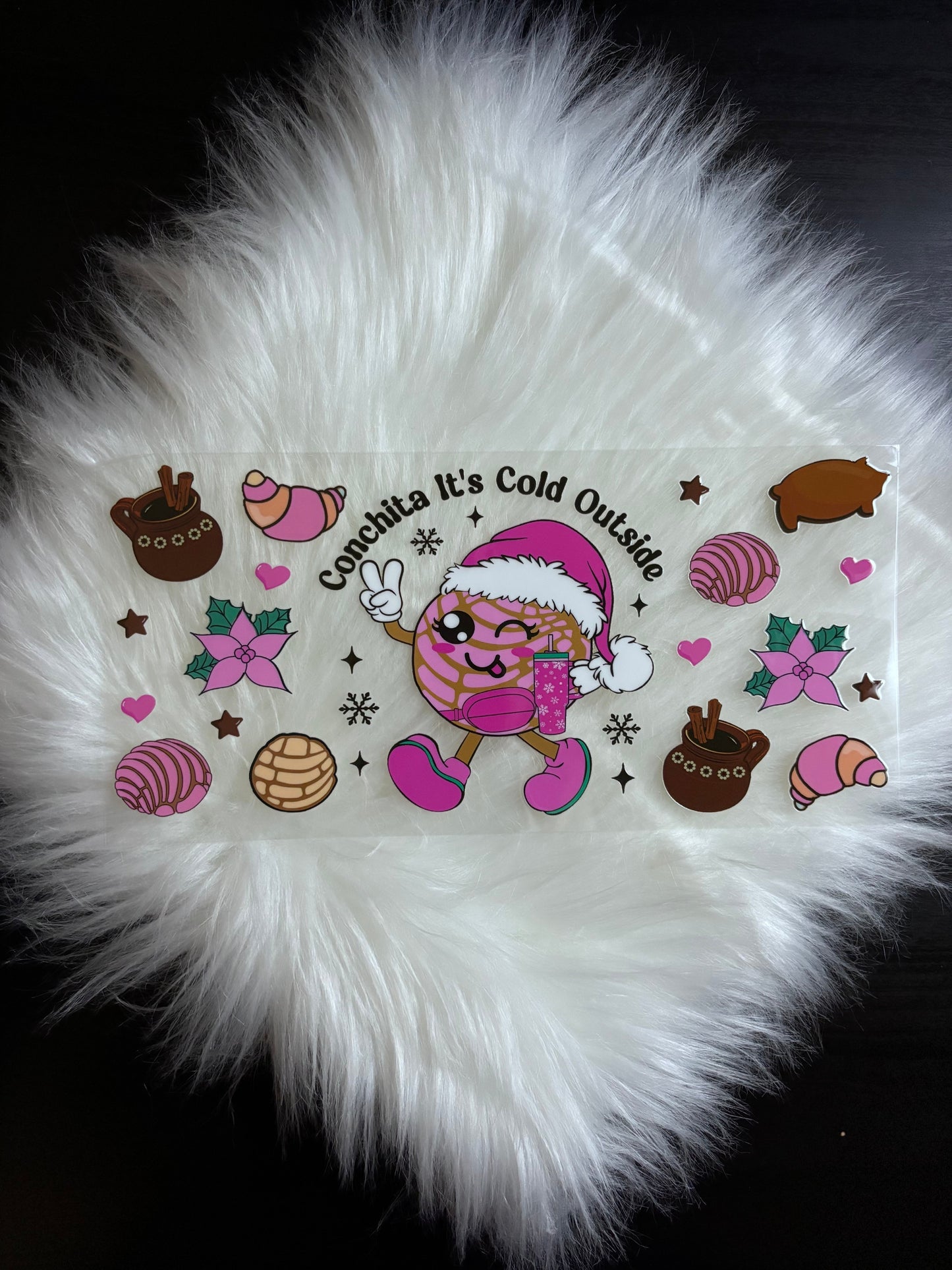 16oz UV DTF Wrap- Conchita It’s Cold Outside