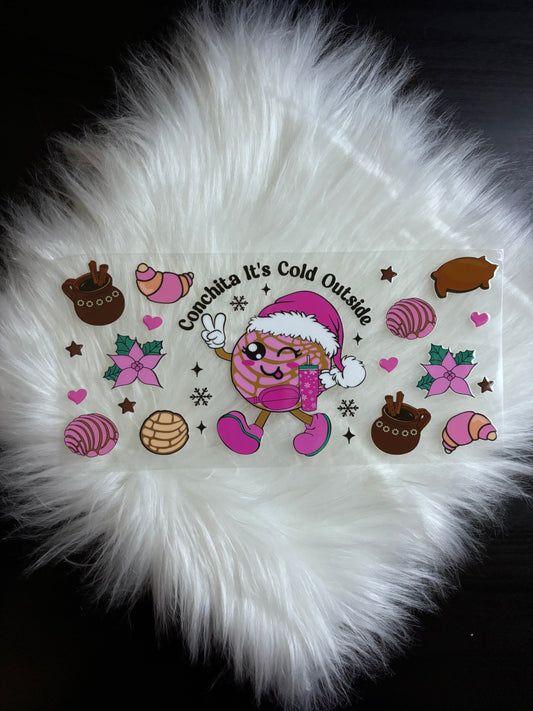 16oz UV DTF Wrap- Conchita It’s Cold Outside