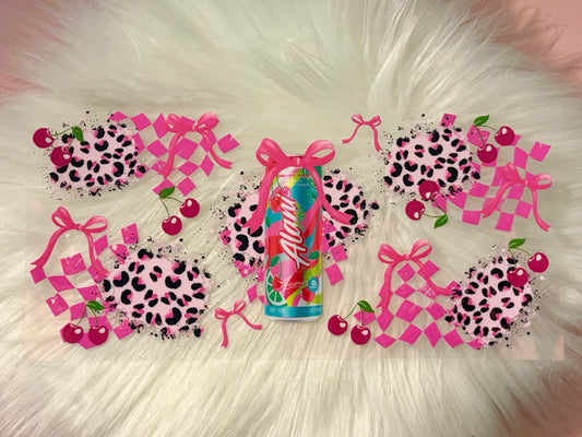 16oz UV DTF Wrap- Energy Drink Cherries