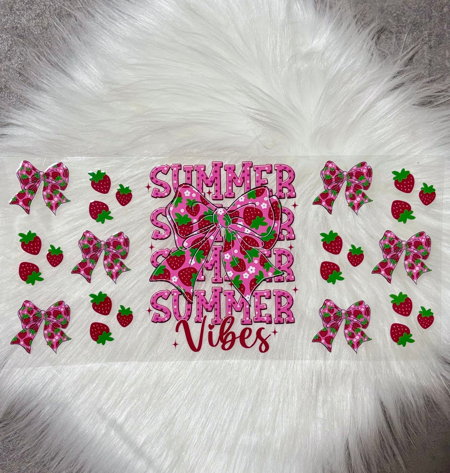 UV DTF Wrap- Strawberry Summer Vibes