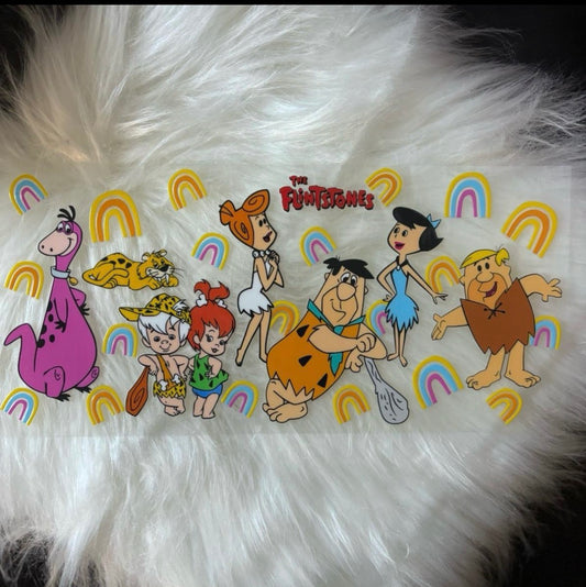 16oz UV DTF Wrap- Flintstones