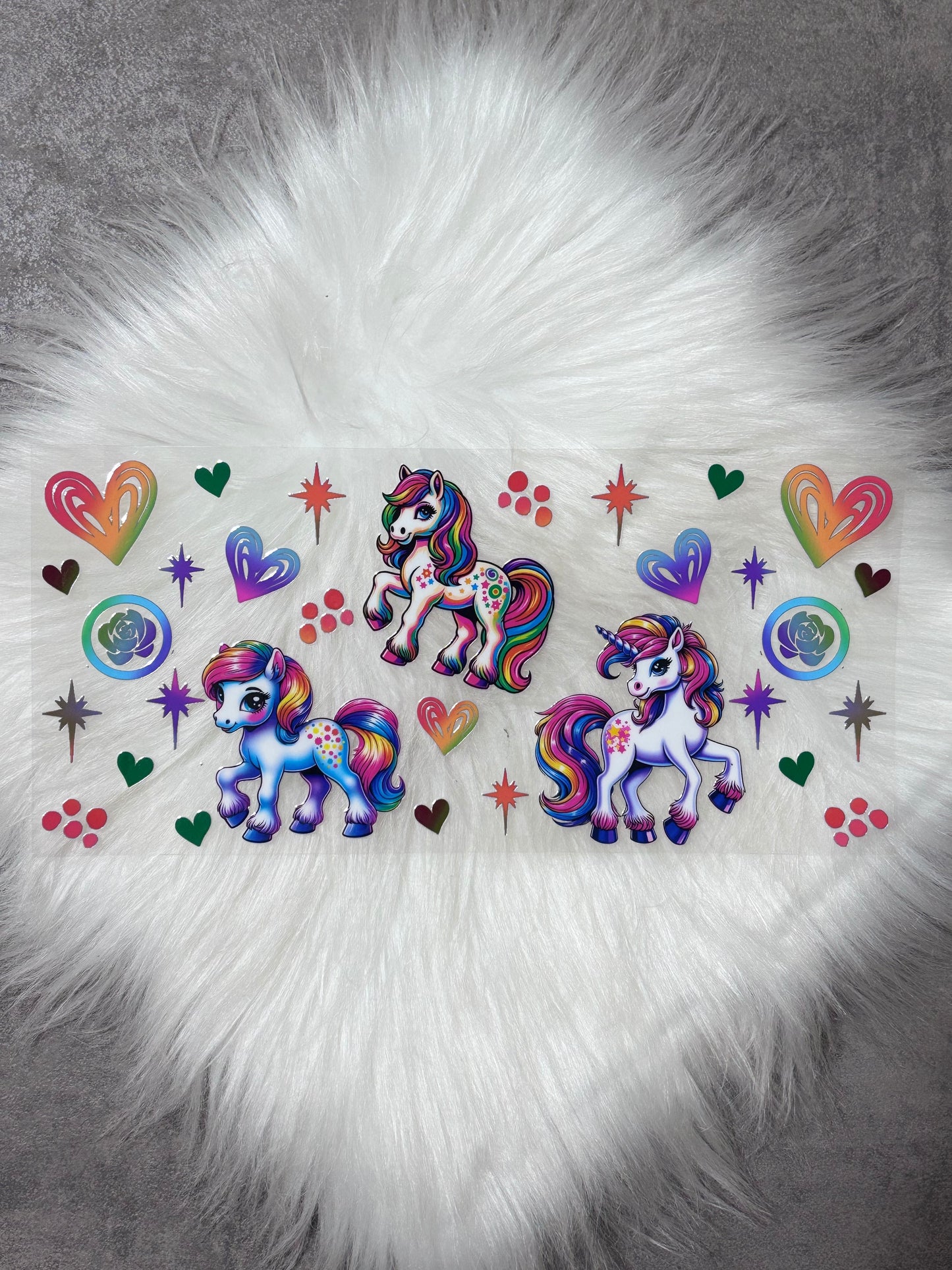 16oz UV DTF Wrap- Unicorns
