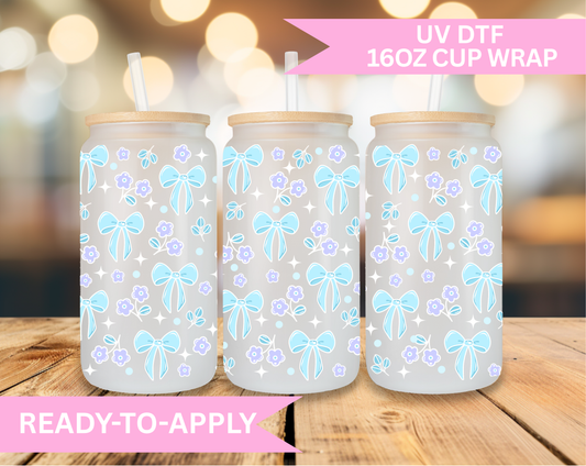 16oz UV DTF Wrap- Coquette Dream Garden