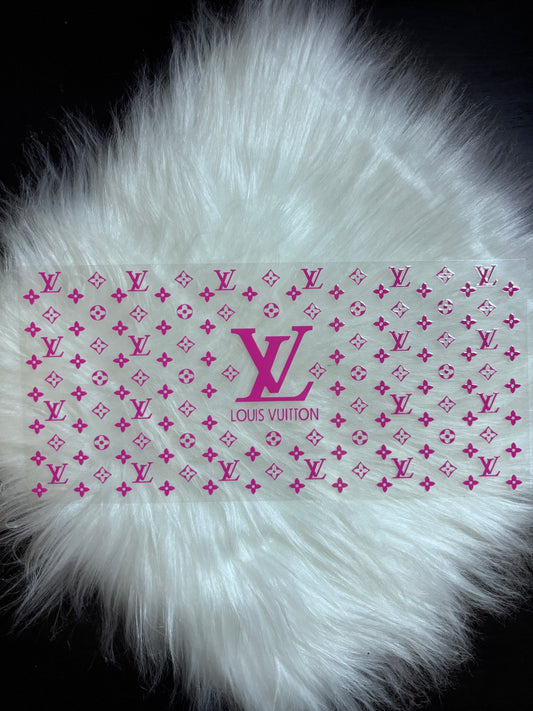 16oz UV DTF Wrap- Pink LV