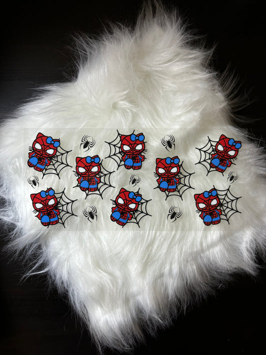 16oz UV DTF Wrap- Spider Kitty