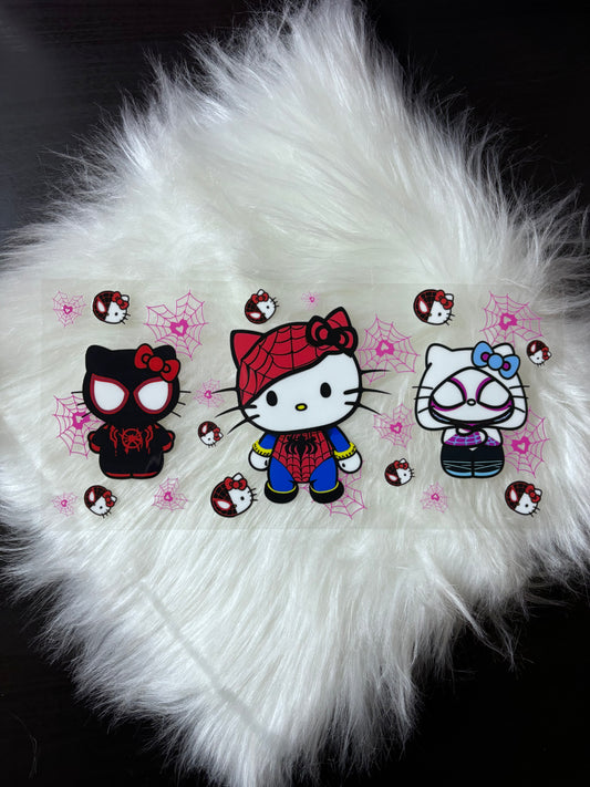 16oz UV DTF Wrap- Spider Kitty's