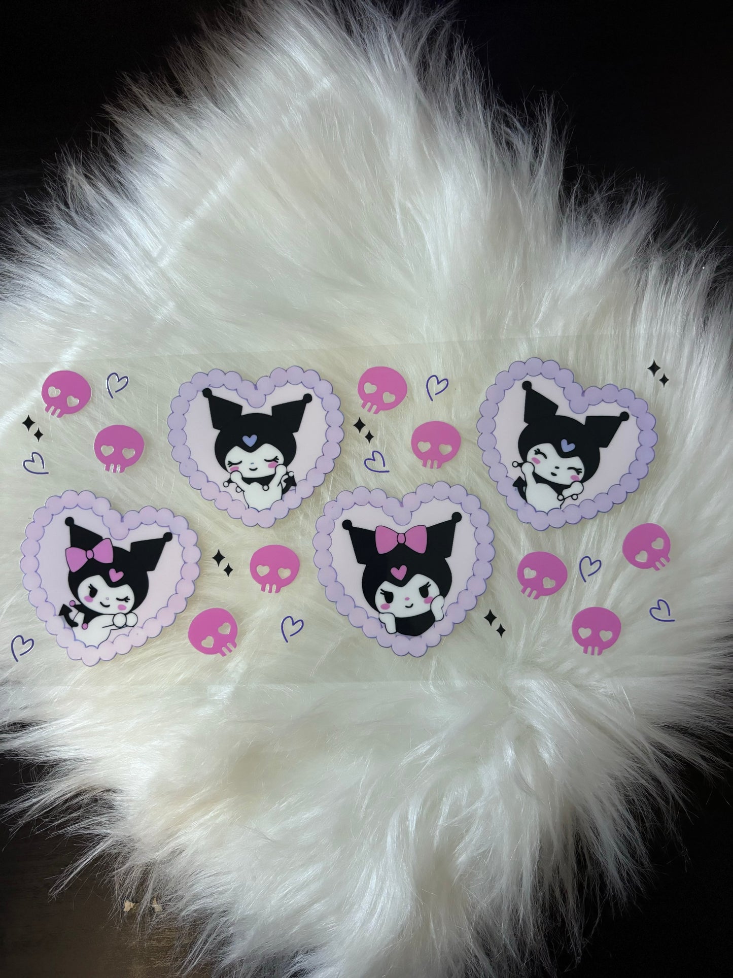 16oz UV DTF Wrap- K Hearts