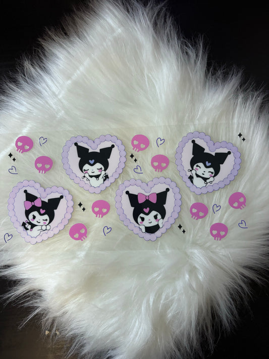 16oz UV DTF Wrap- K Hearts