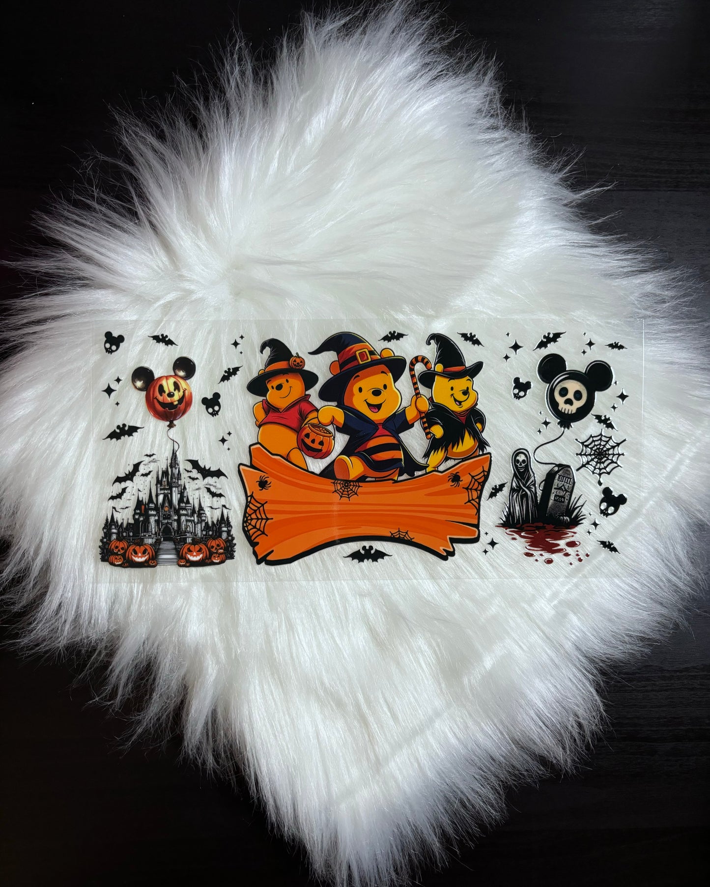 16oz UV DTF Wrap- Halloween Bear