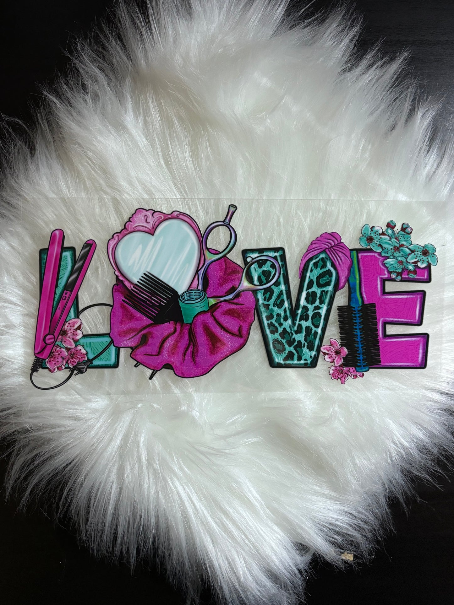 UV DTF Wrap- Love Hair Stylist
