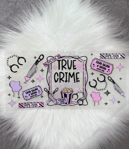 16oz UV DTF Wrap- True Crime Purple